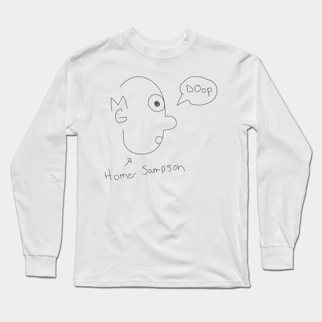 Homer Sampson Long Sleeve T-Shirt by onewordgo